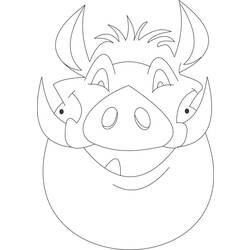 Coloring page: Mask (Objects) #120830 - Free Printable Coloring Pages