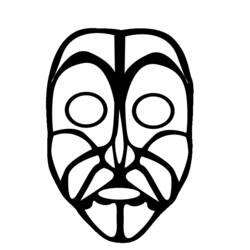 Coloring page: Mask (Objects) #120872 - Free Printable Coloring Pages