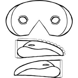 Coloring page: Mask (Objects) #120892 - Free Printable Coloring Pages