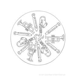 Coloring page: Musical instruments (Objects) #167220 - Free Printable Coloring Pages