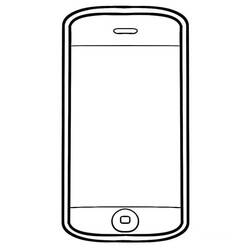 Phone (Objects) coloring page #192599 to print and color