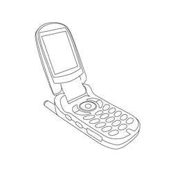 Phone (Objects) coloring page #192604 to print and color