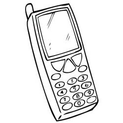 Phone (Objects) coloring page #192615 to print and color
