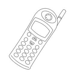 Phone (Objects) coloring page #192620 to print and color
