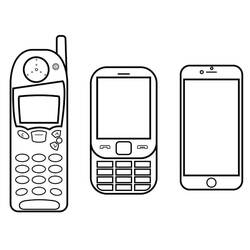 Phone (Objects) coloring page #192623 to print and color