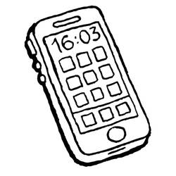 Phone (Objects) coloring page #192626 to print and color