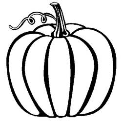 Coloring page: Pumpkin (Objects) #166824 - Printable coloring pages
