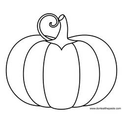 Coloring page: Pumpkin (Objects) #166826 - Printable coloring pages