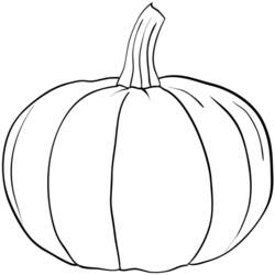 Coloring page: Pumpkin (Objects) #166828 - Printable coloring pages