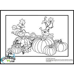 Coloring page: Pumpkin (Objects) #166856 - Free Printable Coloring Pages