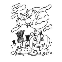 Coloring page: Pumpkin (Objects) #166857 - Free Printable Coloring Pages
