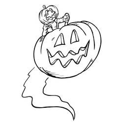 Coloring page: Pumpkin (Objects) #166863 - Free Printable Coloring Pages