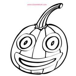Coloring page: Pumpkin (Objects) #166868 - Free Printable Coloring Pages