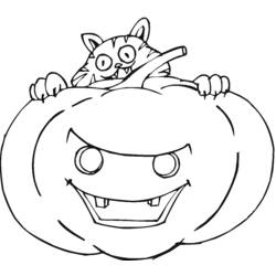 Coloring page: Pumpkin (Objects) #166869 - Free Printable Coloring Pages