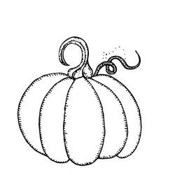 Coloring page: Pumpkin (Objects) #166890 - Free Printable Coloring Pages