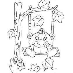 Coloring page: Pumpkin (Objects) #166904 - Free Printable Coloring Pages