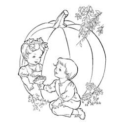 Coloring page: Pumpkin (Objects) #166914 - Free Printable Coloring Pages