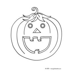 Coloring page: Pumpkin (Objects) #166932 - Free Printable Coloring Pages