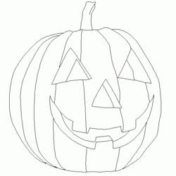 Coloring page: Pumpkin (Objects) #166938 - Free Printable Coloring Pages