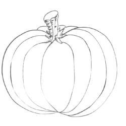 Coloring page: Pumpkin (Objects) #166940 - Free Printable Coloring Pages