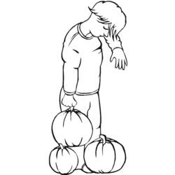 Coloring page: Pumpkin (Objects) #166965 - Free Printable Coloring Pages