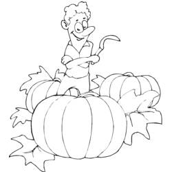 Coloring page: Pumpkin (Objects) #166975 - Free Printable Coloring Pages