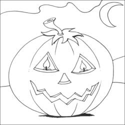 Coloring page: Pumpkin (Objects) #166978 - Free Printable Coloring Pages
