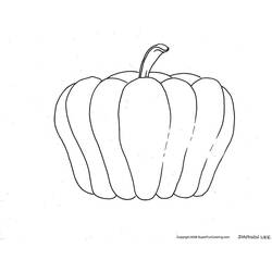 Coloring page: Pumpkin (Objects) #166985 - Free Printable Coloring Pages