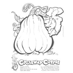 Coloring page: Pumpkin (Objects) #166999 - Free Printable Coloring Pages