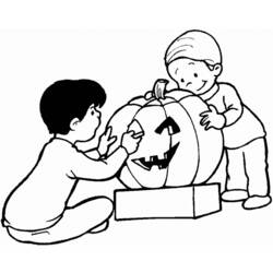 Coloring page: Pumpkin (Objects) #167014 - Free Printable Coloring Pages