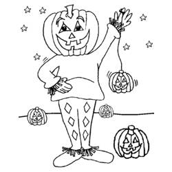 Coloring page: Pumpkin (Objects) #167025 - Free Printable Coloring Pages