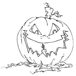 Coloring page: Pumpkin (Objects) #167039 - Free Printable Coloring Pages
