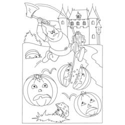 Coloring page: Pumpkin (Objects) #167056 - Free Printable Coloring Pages