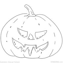 Coloring page: Pumpkin (Objects) #167062 - Free Printable Coloring Pages