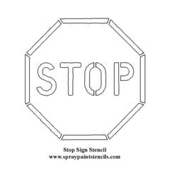 Coloring page: Road sign (Objects) #119148 - Printable coloring pages