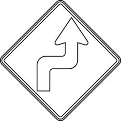 Coloring page: Road sign (Objects) #119248 - Printable coloring pages
