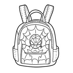 School Bag (Objects) coloring page #220470 to print and color