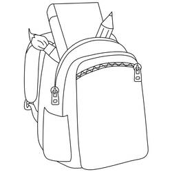 School Bag (Objects) coloring page #220479 to print and color