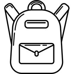 School Bag (Objects) coloring page #220483 to print and color
