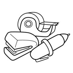 Coloring page: School equipment (Objects) #118272 - Printable coloring pages