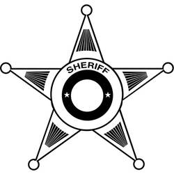 Coloring page: Sherrif star (Objects) #118666 - Printable coloring pages
