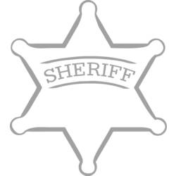 Coloring page: Sherrif star (Objects) #118685 - Printable coloring pages
