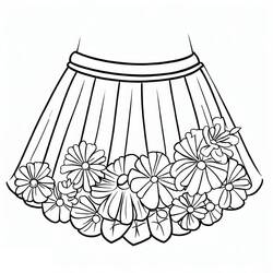 Coloring pages: Skirt - Free Printable Coloring Pages