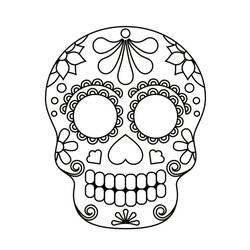 Coloring page: Skull (Objects) #181127 - Free Printable Coloring Pages