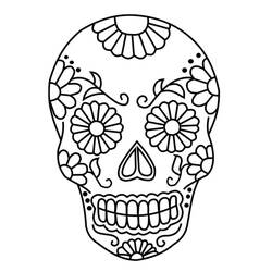 Coloring page: Skull (Objects) #181131 - Free Printable Coloring Pages