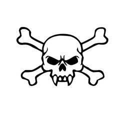 Coloring page: Skull (Objects) #181139 - Free Printable Coloring Pages