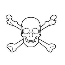 Coloring page: Skull (Objects) #181142 - Free Printable Coloring Pages