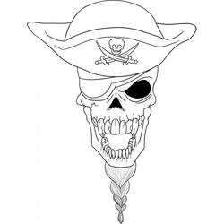 Coloring page: Skull (Objects) #204897 - Free Printable Coloring Pages