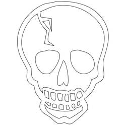 Coloring page: Skull (Objects) #204906 - Free Printable Coloring Pages