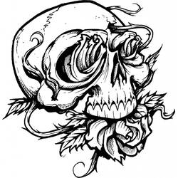 Coloring page: Skull (Objects) #204907 - Free Printable Coloring Pages